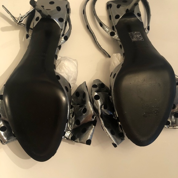 Balenciaga polda dots metalic satin sandals 39 - Picture 4 of 8